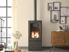 Nestor Martin Quadratischer Gasofen THS 15: 6 kW Leistung, Schwarzer Stahl, 360° drehbar