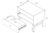 Eleganter Nachttisch Liora mit Stilvollem Stauraum für Ihr Schlafzimmer