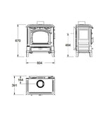 Lade das Bild in den Galerie-Viewer, Nestor Martin Harmonie I Gusseisen Holzofen – 12‑14 kW, 168 m² Wärme
