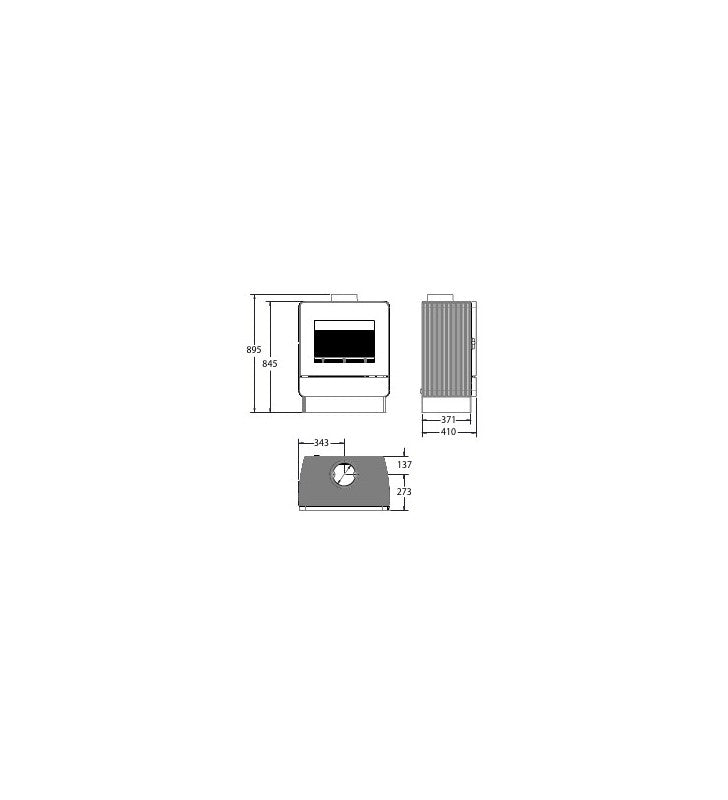 Nestor Martin M43 Holzofen 9,5 kW Doppelverbrennung mit IR-Glas