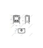 Lade das Bild in den Galerie-Viewer, Nestor Martin Stanford 9 Holzofen 8kW Doppelverbrennung Elegantes Design
