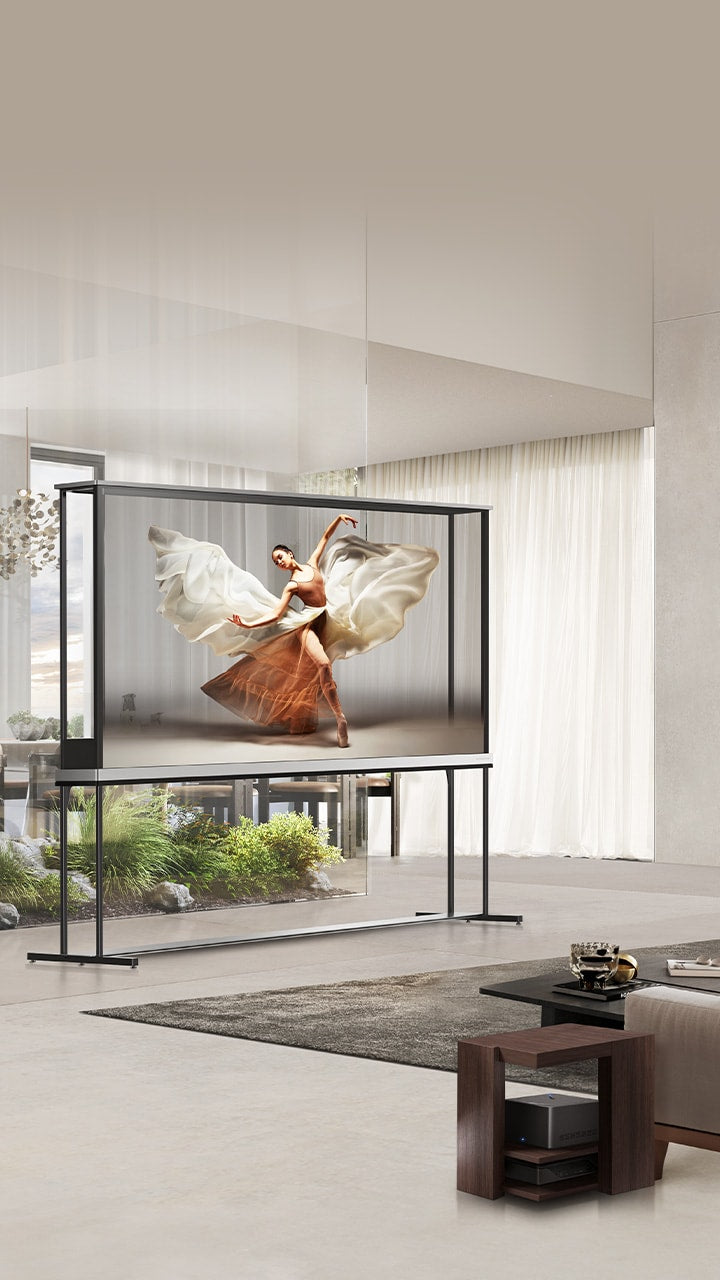 LG SIGNATURE OLED T 77 Zoll Transparenter 4K OLED TV mit Zero Connect Box