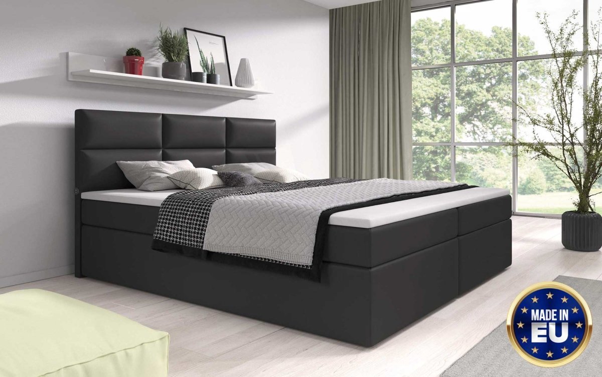 Carre Boxspringbett mit USB-Anschluss: Modernes Design, Hoher Schlafkomfort, Praktische Ladefunktion