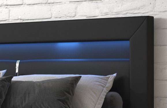 Repos Boxspringbett mit LED & USB: Luxuriöser Schlafkomfort in modernem Design