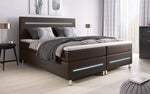 Lade das Bild in den Galerie-Viewer, Luxus Boxspringbett Sejour mit LED-Beleuchtung – Modernes Polsterbett für Schlafkomfort
