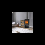 Lade das Bild in den Galerie-Viewer, ETNA Domino Holzofen mit Holzfach und 3-stöckigem Modul 8,5 kW
