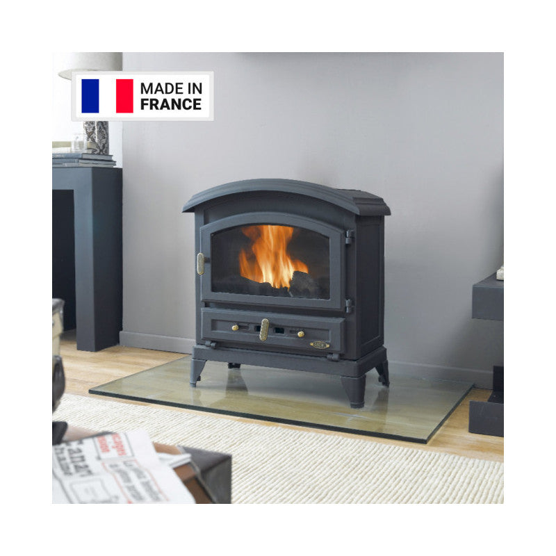 Godin Kanadischer Holzofen mit Rohranschluss oben – 10 kW Heizleistung