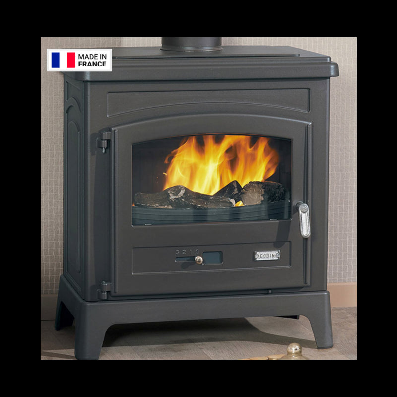 Godin Fonteval Holzofen Pack mit Oberer Abluftöffnung 10 kW
