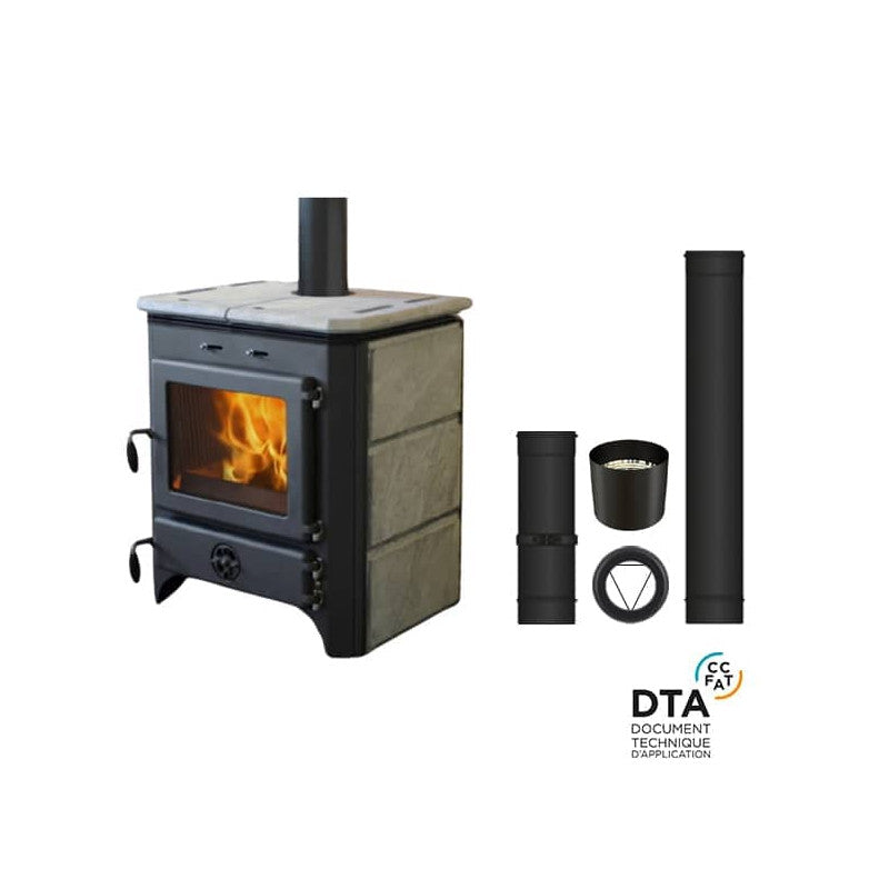 MBS Thermo Vulkan Holzofen mit Hydro‑System, 18 kW, Oberflächenauslass – leistungsstark und platzsparend