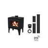 Lugano ETNA Holzofen Pack 11 kW Oberflächenanschluss Komplettset