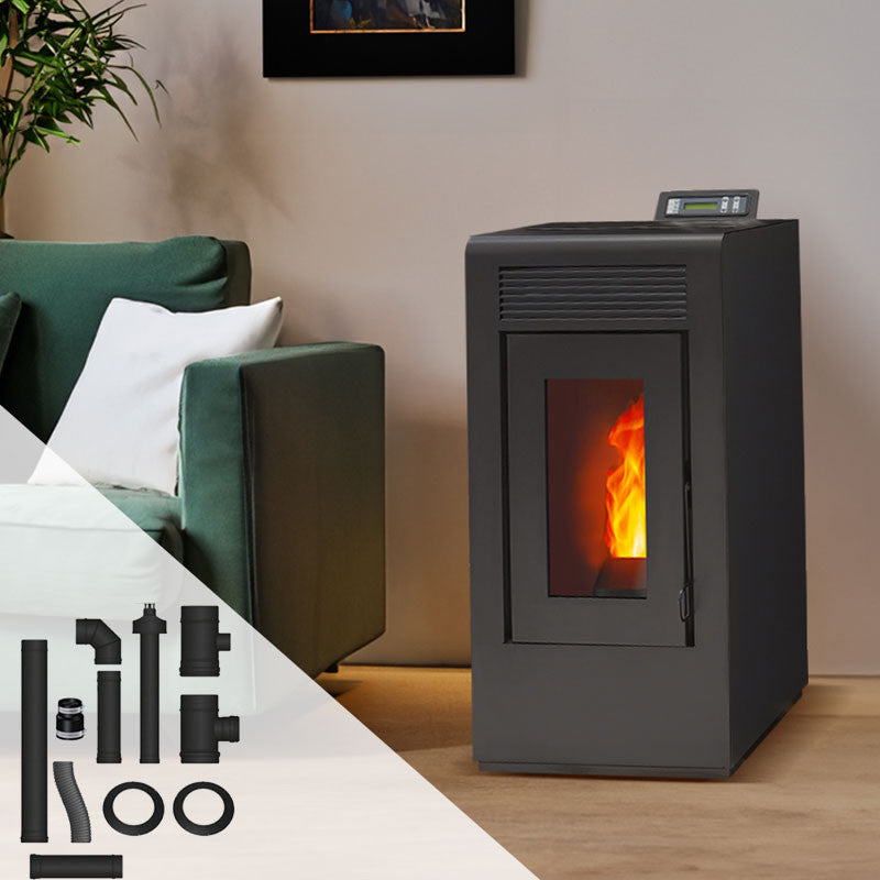 Vulcano EVO 12 kW Pelletheizung, wasserdicht, kanalisierbar, Komplettpaket