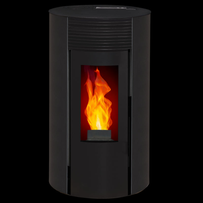 ETNA Giuliana Up Pelletkaminofen-Paket mit konzentrischem Abluftkit oben – 9,1 kW