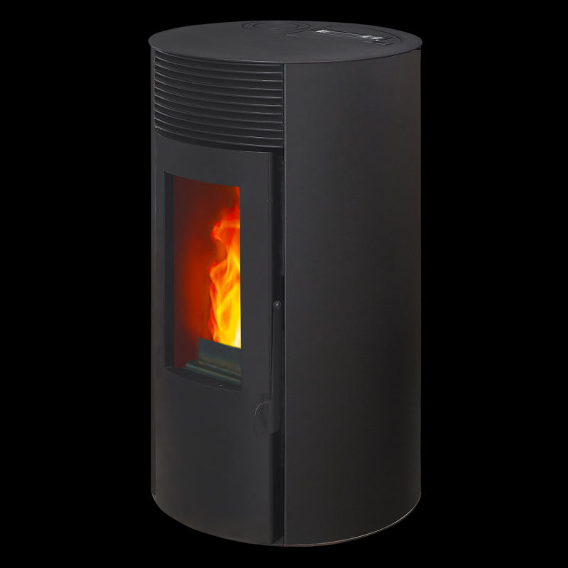 ETNA Giuliana Up Pelletkaminofen-Paket mit konzentrischem Abluftkit oben – 9,1 kW