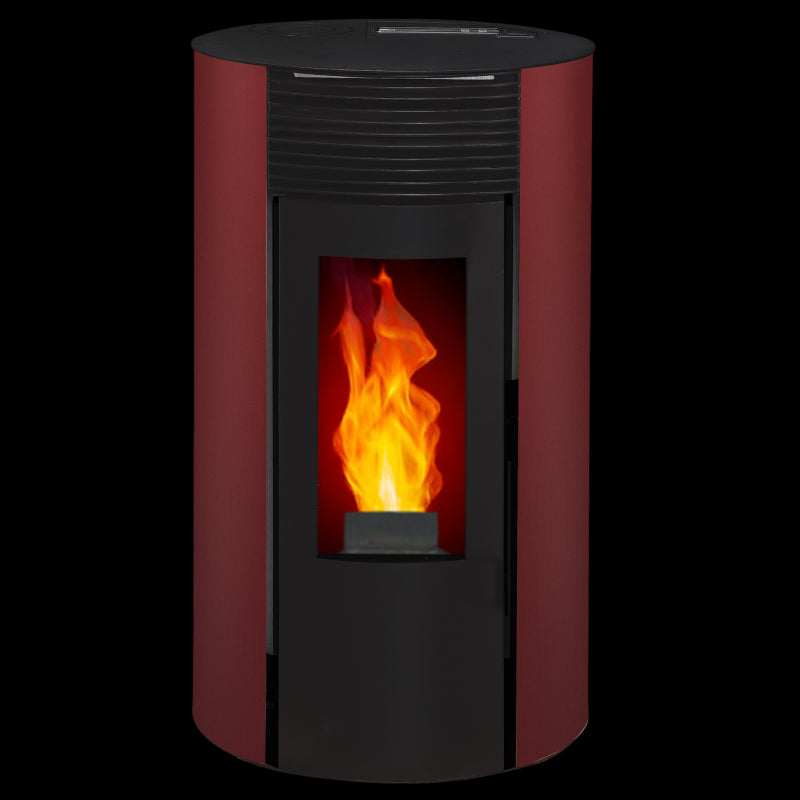 ETNA Giuliana Up Pelletkaminofen-Paket mit konzentrischem Abluftkit oben – 9,1 kW