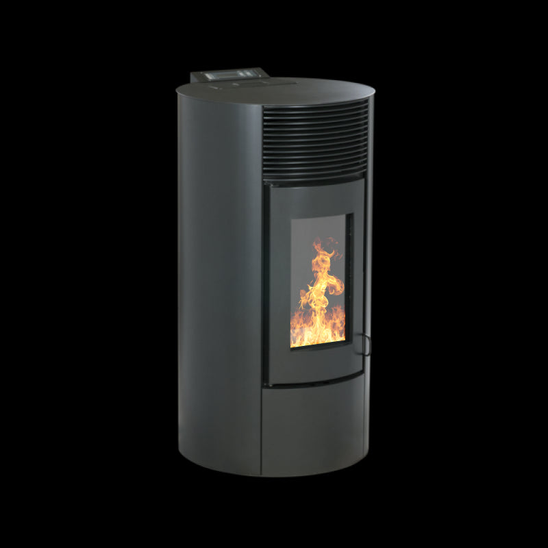 Segreto Plus 12 kW Pelletheizung, luftdichtes Rundgerät mit Ventilationskit
