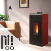 ETNA Vulcano Up 13,1 kW Pellet Ofen: Konzentrisch, Versiegelt, Oben Abzug