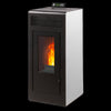 ETNA Vulcano Up 13,1 kW Pellet Ofen: Konzentrisch, Versiegelt, Oben Abzug