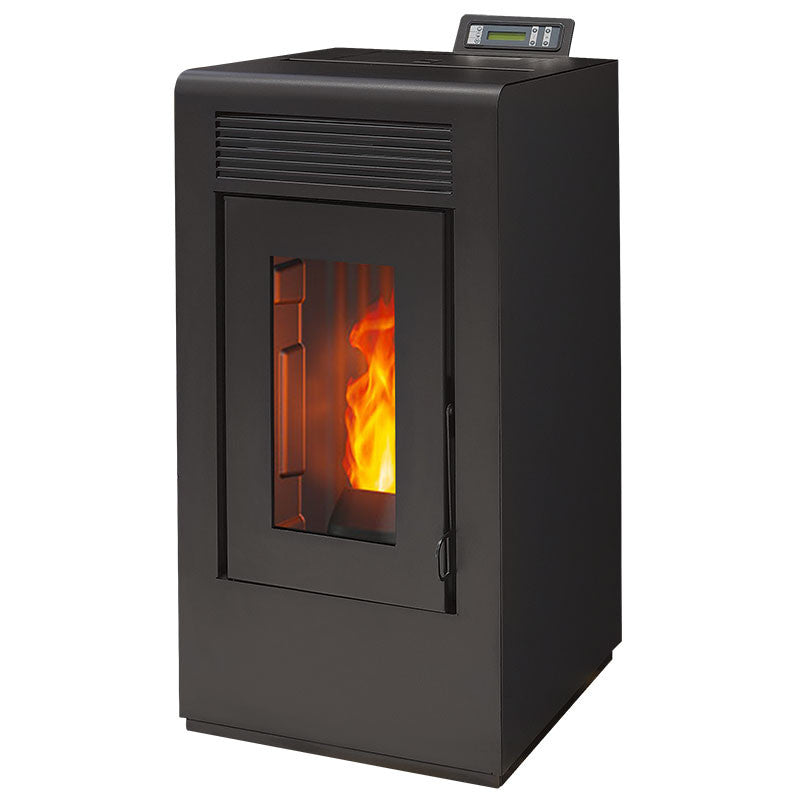 Vulcano EVO Dichter Pellet-Ofen 12 kW mit Konzentrischem Abluft-Kit Hinten