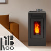 Vulcano EVO Dichter Pellet-Ofen 12 kW mit Konzentrischem Abluft-Kit Hinten