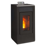 Lade das Bild in den Galerie-Viewer, Vulcano EVO Dichter Pellet-Ofen 12 kW mit Konzentrischem Abluft-Kit Hinten
