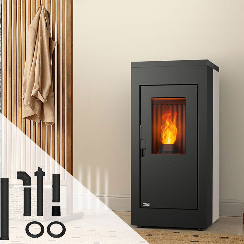 ETNA Vulcano Silenzio UP Dichter Pellet-Ofen mit Konzentrischem Anschluss-Kit Oben