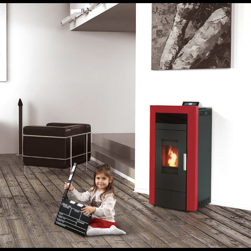 Baracuda Commo Plus Hydro-Pelletöfen 21 kW mit Hinterauslass Kit