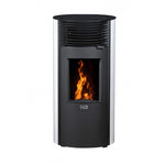 Lade das Bild in den Galerie-Viewer, ETNA Luxe Roméo Pelletkaminofen: Leise, Wasserdicht, 8 kW, mit Abluft-Kit
