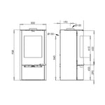 Lade das Bild in den Galerie-Viewer, Aduro 9.1 Holzofen mit 9 kW Leistung, elegantes schwarzes Design

