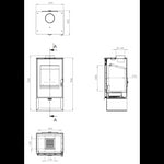Lade das Bild in den Galerie-Viewer, Aicardo 7,5 kW Holzofen: Effiziente Heizung für bis zu 75 m² mit Dreifachverbrennung
