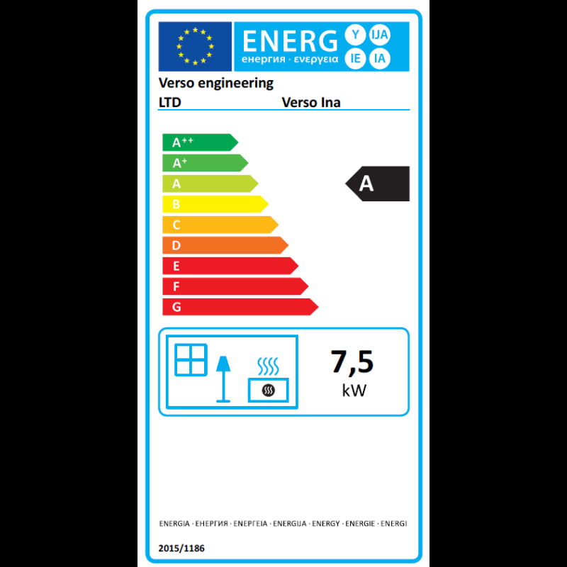 Aicardo 7,5 kW Holzofen: Effiziente Heizung für bis zu 75 m² mit Dreifachverbrennung