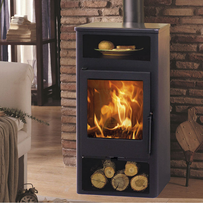 Altea Panadero Holzofen mit Kochfeld, 5,9 kW, 77 % Wirkungsgrad