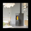AlfaPlam Amelia Holzofen 8 kW Doppelverbrennung, rotes Design