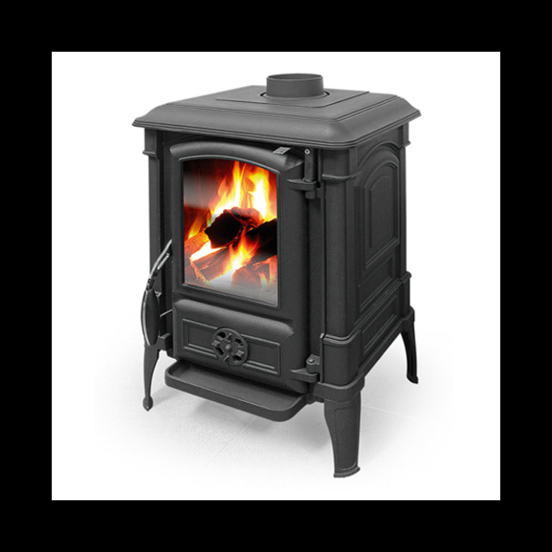 ETNA Arina Holzofen 6,5 kW, quadratisch, anthrazit, A+ Effizienz