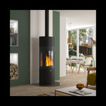 Lade das Bild in den Galerie-Viewer, Godin Arnel Holzofen 7,2 kW oval Design wasserdicht
