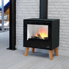 ARUS 9,5 kW Holzofen: Dreifachverbrennung, Holzfüße, FireTek-Interieur für ökonomisches Heizen