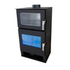 Carrio Inox 9 kW Holzofen mit Backofen: Effiziente Heizung und stilvolles Kochen