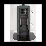 Lade das Bild in den Galerie-Viewer, La Nordica Ester Forno Evo Holzofen mit Stein‑Vulcan‑Design und Backofen
