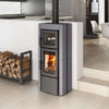 La Nordica Ester Forno Evo Holzofen mit Stein‑Vulcan‑Design und Backofen
