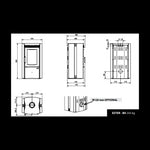 Lade das Bild in den Galerie-Viewer, La Nordica Ester Forno Evo Holzofen mit Stein‑Vulcan‑Design und Backofen
