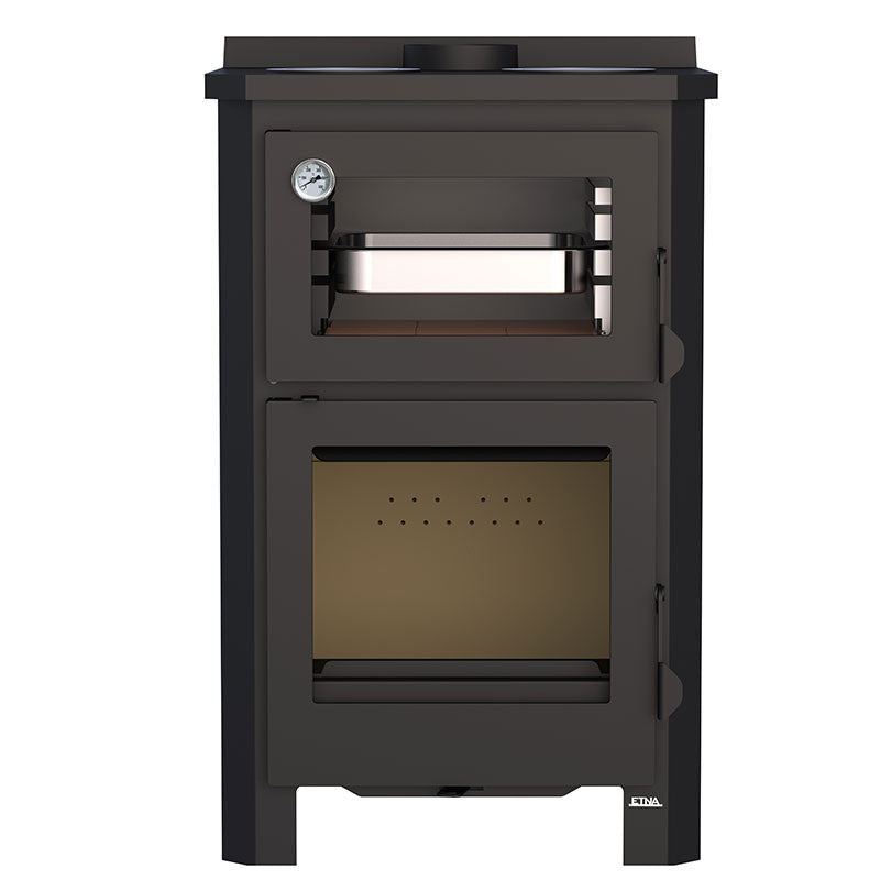 Pramoda Etna 14 kW Holzofen mit Backofen und Kochplatten
