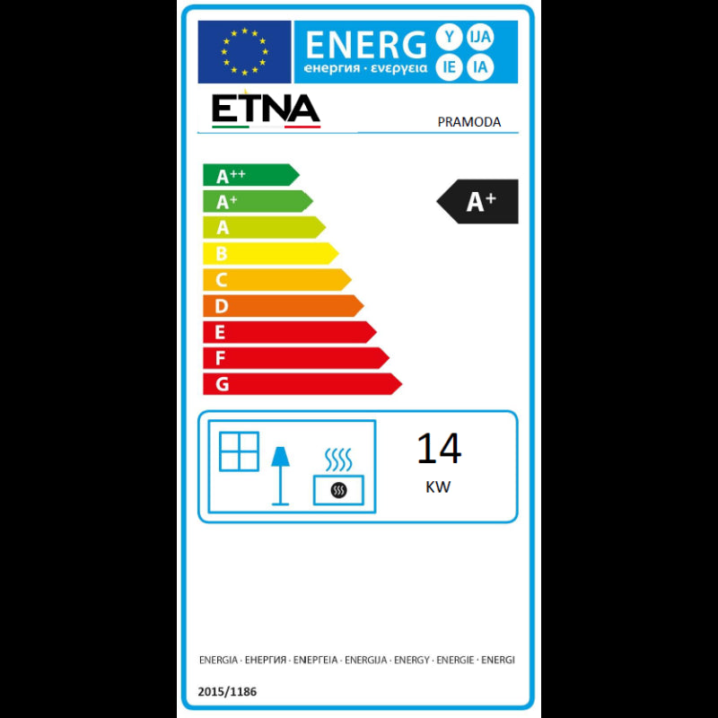 Pramoda Etna 14 kW Holzofen mit Backofen und Kochplatten