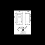 Lade das Bild in den Galerie-Viewer, Pramoda Etna 9 kW Holzofen: Integrierter Backofen, Kochplatten, 50 cm Scheitholz
