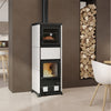 Leistungsstarker Nova Forno Holzofen mit integriertem Backofen 11,8 kW