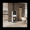 Leistungsstarker Nova Forno Holzofen mit integriertem Backofen 11,8 kW