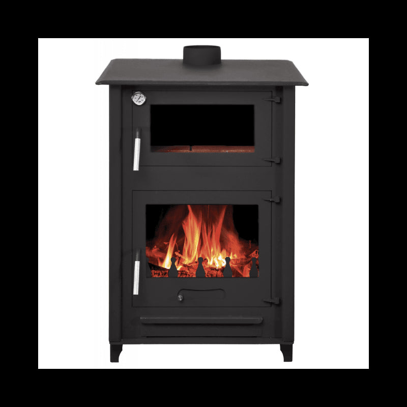 Eleganter Holzofen mit Backofen: Effiziente Wärme und Kulinarische Freude für Ihr Zuhause