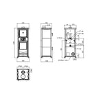 Lade das Bild in den Galerie-Viewer, TermoRossella Plus Forno DSA 4.0 Holzofen mit Wasserboiler
