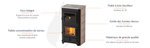 Lade das Bild in den Galerie-Viewer, Thermo Vulkan Plus MBS Holzvergaserofen 19 kW Naturstein-Design mit Warmwasserbereitung
