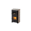 Thermo Vulkan Plus MBS Holzvergaserofen 19 kW Naturstein-Design mit Warmwasserbereitung