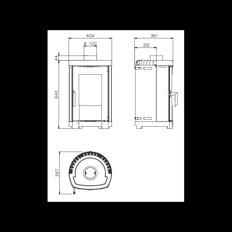 La Nordica Brigitta GB Holzofen – kompakt, 4,7 kW, effiziente Wärme