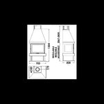 Lade das Bild in den Galerie-Viewer, Panadero Holzofen Canada 5,9 kW Dreifachverbrennung Panorama-Design verstellbare Höhe
